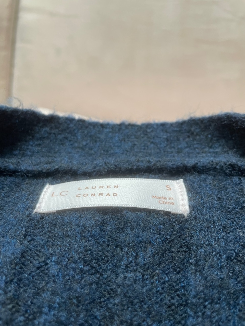LC Lauren Conrad Navy Blue Midi Dress